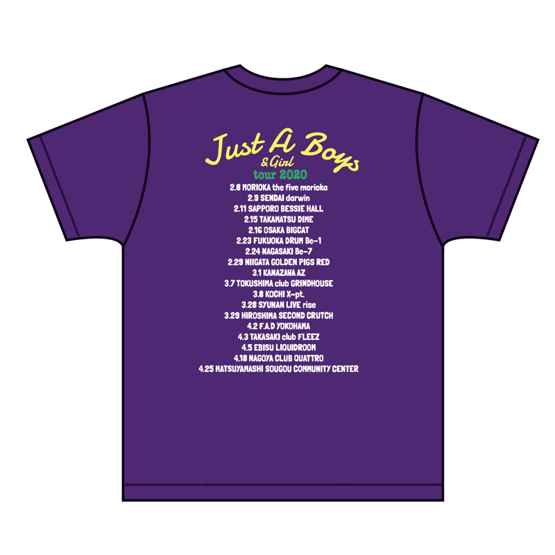 Just A Boy Tシャツ（パープル）【long-200009～12】 | LONGMAN