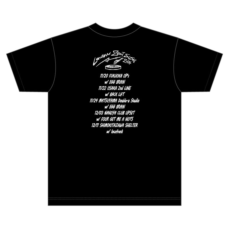 2ビート寿司Tシャツ（黒） | LONGMAN WEB SHOP