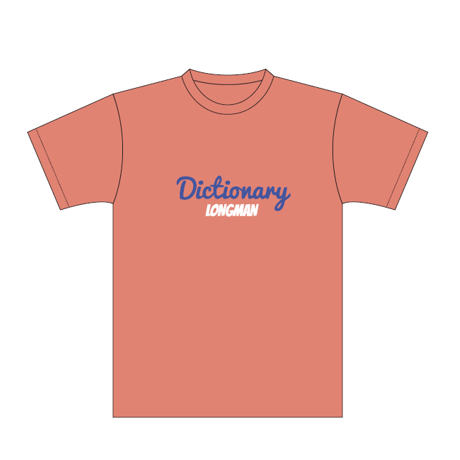 ディクショナリーTシャツ（オレンジ）【long-190030～33】