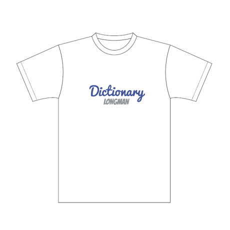 ディクショナリーTシャツ（白）【long-190038～41】