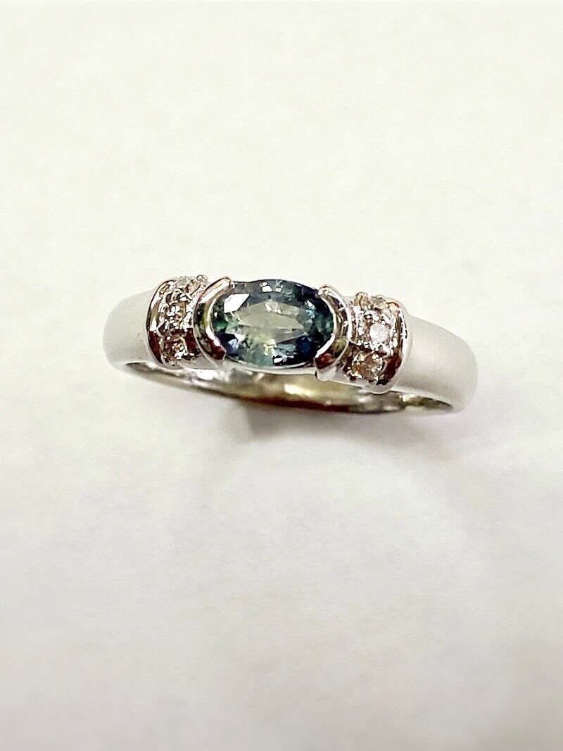 Pt900 アレキサンドライト ダイヤモンド リング 0.15 D0.33 希少 Pt900 アレキサンドライト ダイヤモンド リング 0.27ct D0