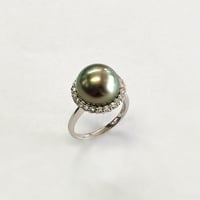 Pt900タヒチパールリング