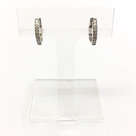 K18WGダイヤモンドピアス