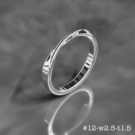 メビウスリング #12 w2.5 t1.5 STLデータ