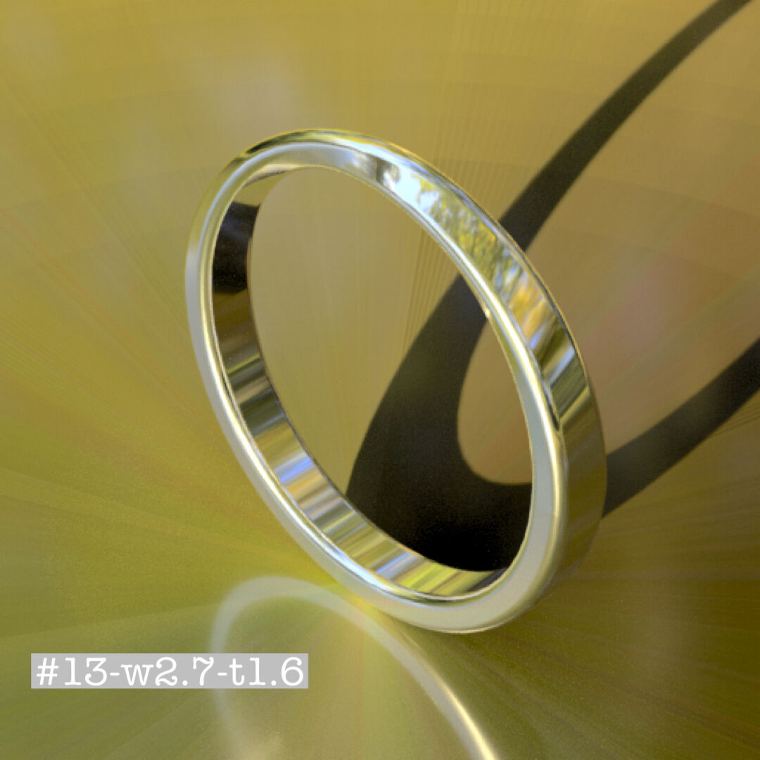 メビウスリング #13 w2.7 t1.6 STLデータ | ジュエリーおかだ