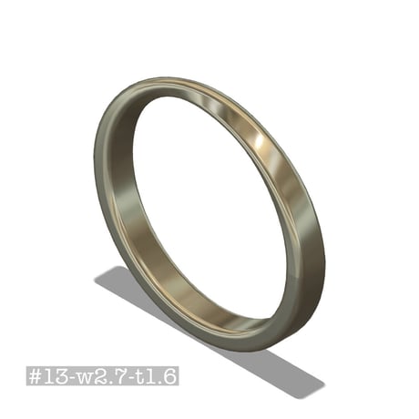 メビウスリング #13 w2.7 t1.6 STLデータ