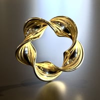 メビウスタイプペンダントトップ No.5　STLデータファイル