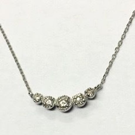 K18WGダイヤモンドネックレス