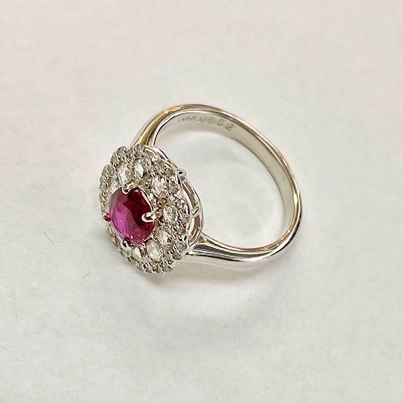 Pt950ルビー/ダイヤモンドリング | ジュエリーおかだ オンライン