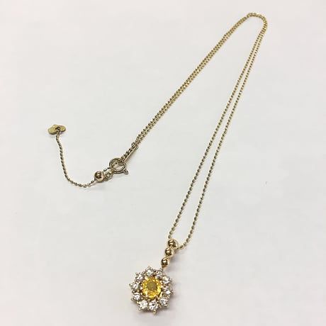 9月のstone   ゴールデンサファイアイヤペンダント