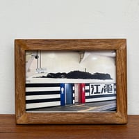 「藤沢駅 江ノ電・江ノ島」 ポストカード + 古材フレーム