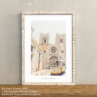 アートポスター インテリア A4 + 額縁 フレーム 木製 「 Sé de Lisboa 」It's all about Portugal No.8
