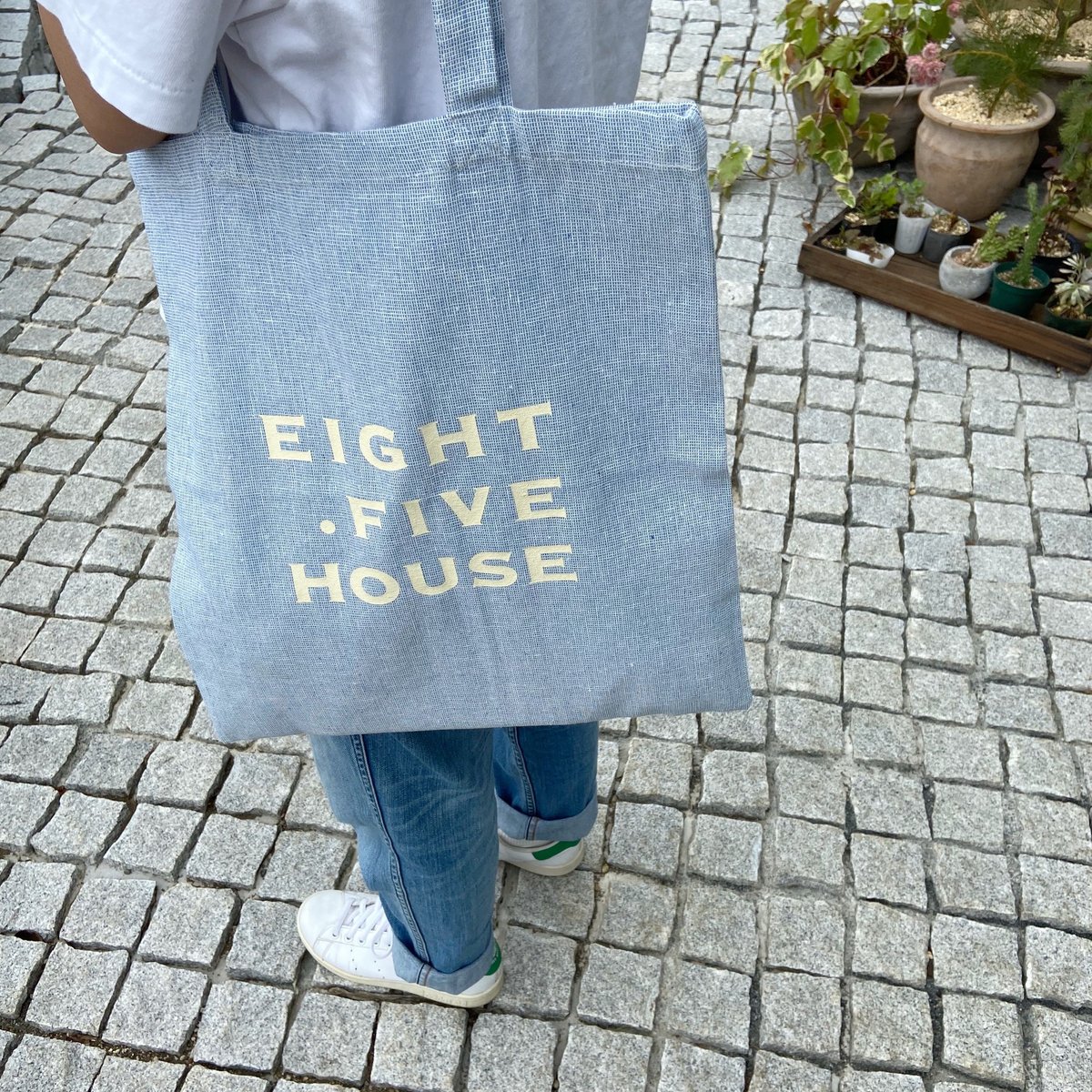 トートバッグ 「8.5 House Original」 シャンブレー サックスブルー 