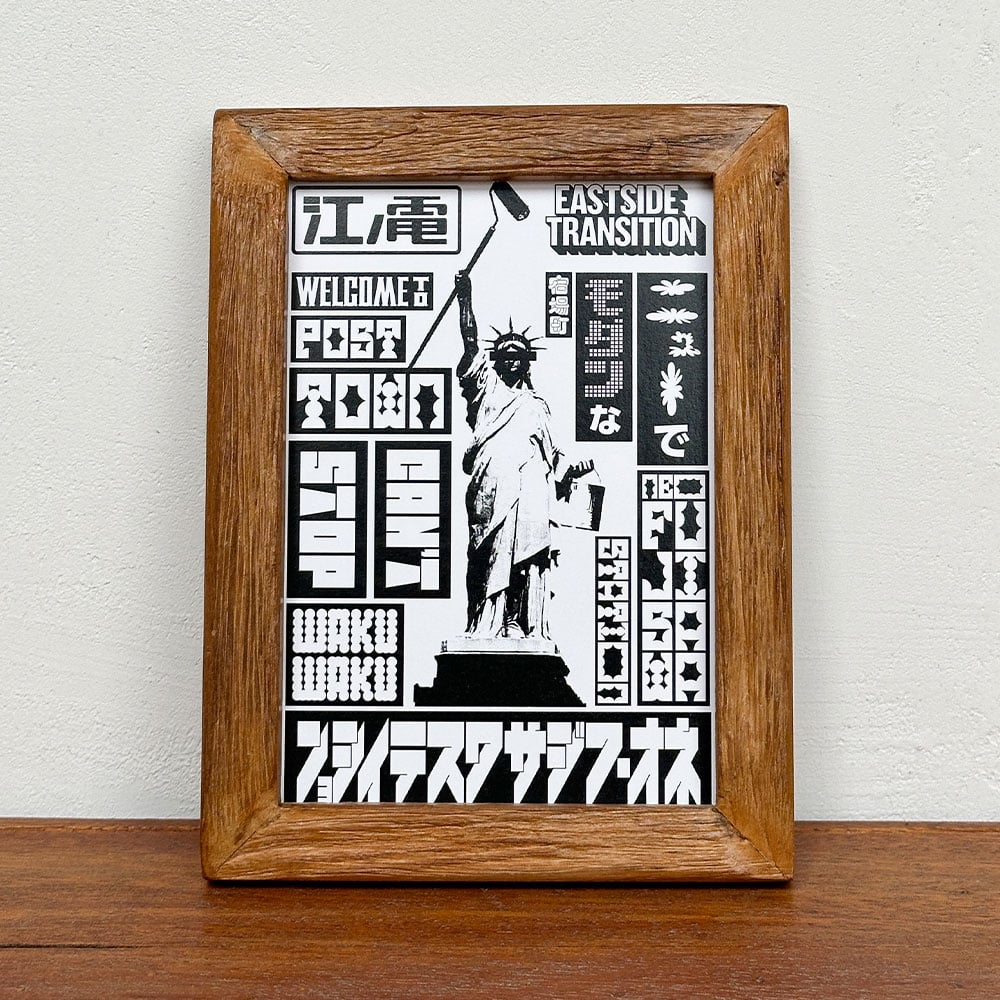 TABOO ONE グラフィティアート M6 木製フレーム付き TABOO ONE グラフィティアート M6 木製フレーム付き TABOO ONE