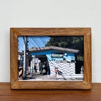 「湘南海岸公園駅 壁画アート」 ポストカード + 古材フレーム