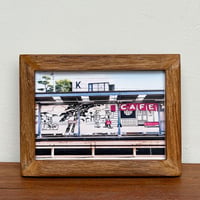 「石上駅 街道壁画アート No.02」 ポストカード + 古材フレーム
