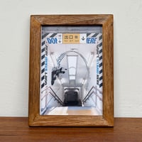 「鵠沼駅 スケーター」 ポストカード + 古材フレーム