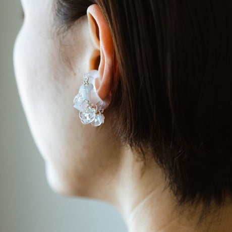brume & prism stone earcuff