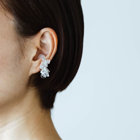 brume & prism stone earcuff