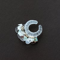 brume & prism stone earcuff