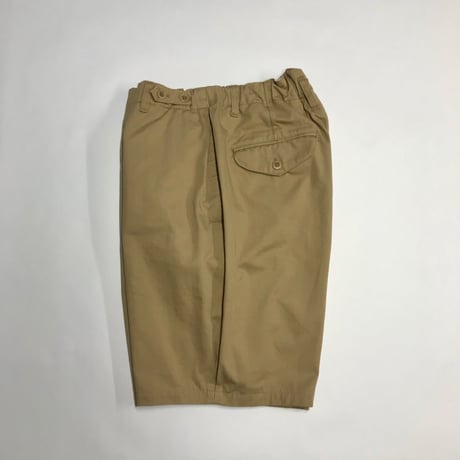 SEEP Cotton Twill Side-tuck Short Pants