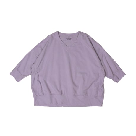 SEEP Gauze Cocoon 3/4Sleeve V-Neck Sht.