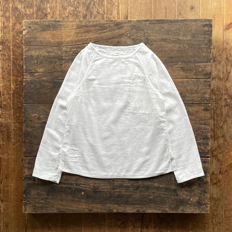 SEEP Lady's Gauze Raglan Long Sleeve B-Neck Sht.