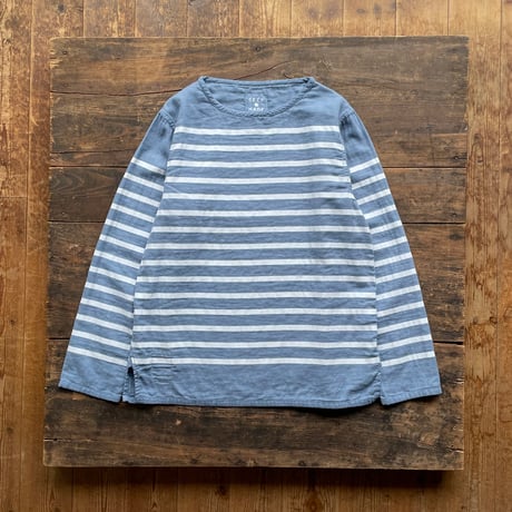 SEEP Men's  Gauze Border B-Neck Sht. Piece Dyed
