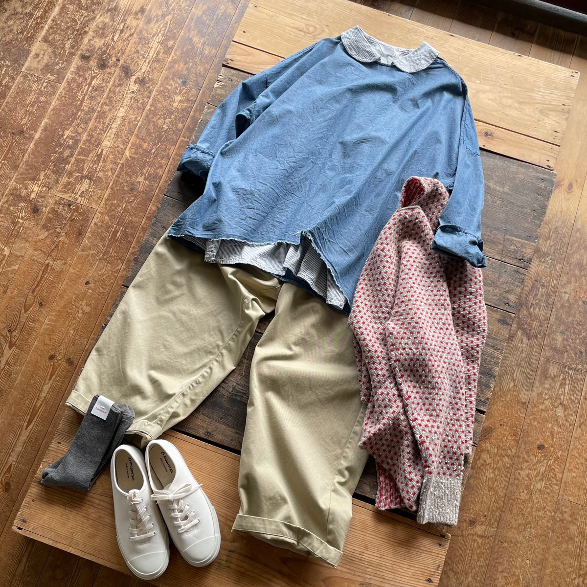 homspun ライトオンス シャンブレー プルオーバーブラウス | SEEP STORE