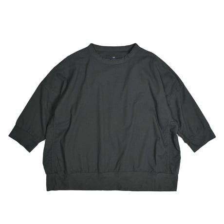 SEEP Gauze Cocoon 3/4Sleeve Crew Neck Sht.