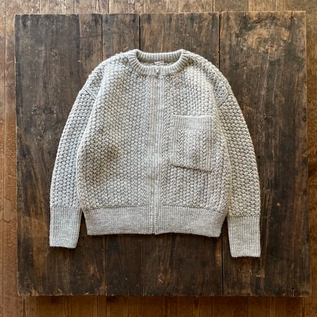 homspun シェットランド ZIP カーディガン
