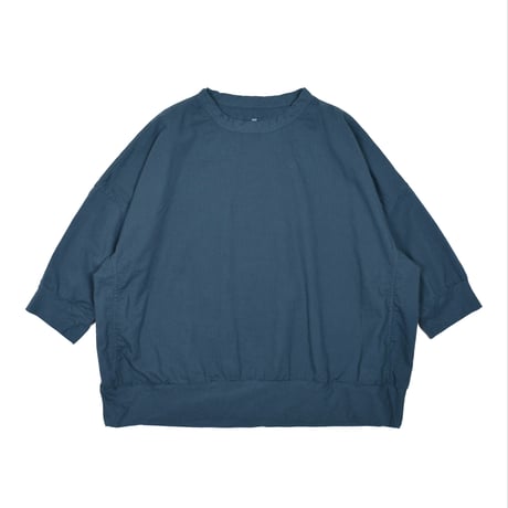 SEEP Gauze Cocoon 3/4Sleeve Crew Neck Sht.
