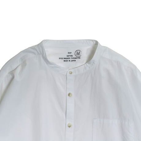 SEEP  Cotton Typewriter Dolman Stand Collar Sht.