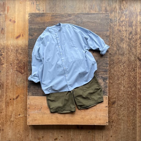 SEEP Cotton Twill Side-tuck Baker Short Pants