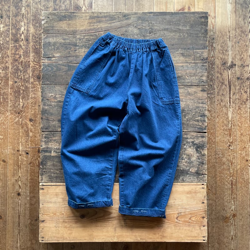 homspun 10oz デニム ギャザーパンツ | SEEP STORE