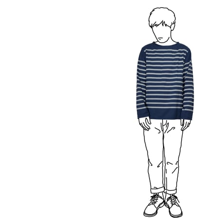 SEEP Men's  Gauze Border B-Neck Sht.
