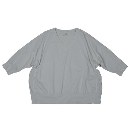 SEEP Gauze Cocoon 3/4Sleeve V-Neck Sht.