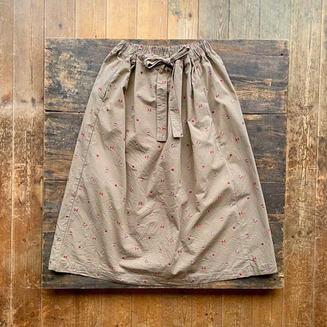 homspun カットジャガード バックギャザースカート