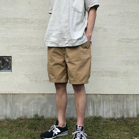 SEEP Cotton Twill Side-tuck Short Pants