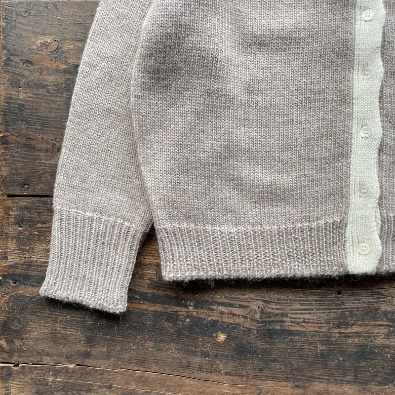 homspun ロービング前立て配色カーディガン | SEEP STORE