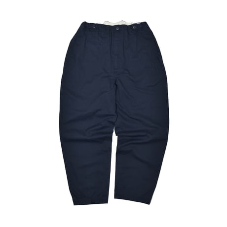 SEEP Cotton Twill Side-tuck Trousers