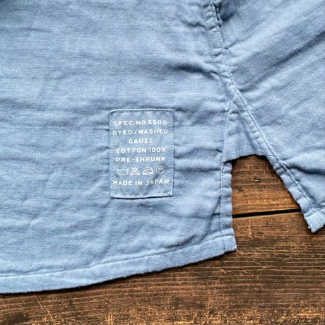 SEEP  Lady's  Gauze Border  B-Neck Sht. Piece Dyed