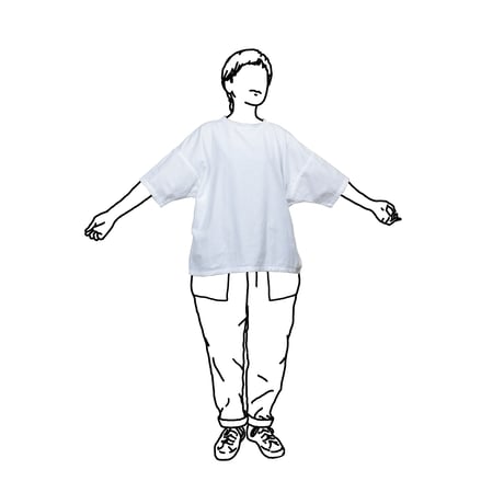 SEEP  Gauze Big Silhouette Short Sleeve T-Shts.