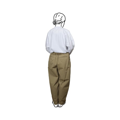 SEEP  Cotton Twill BaggyTop Pants