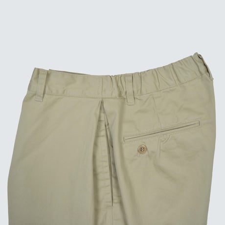 SEEP Cotton Twill Side-tuck Baggy Pants