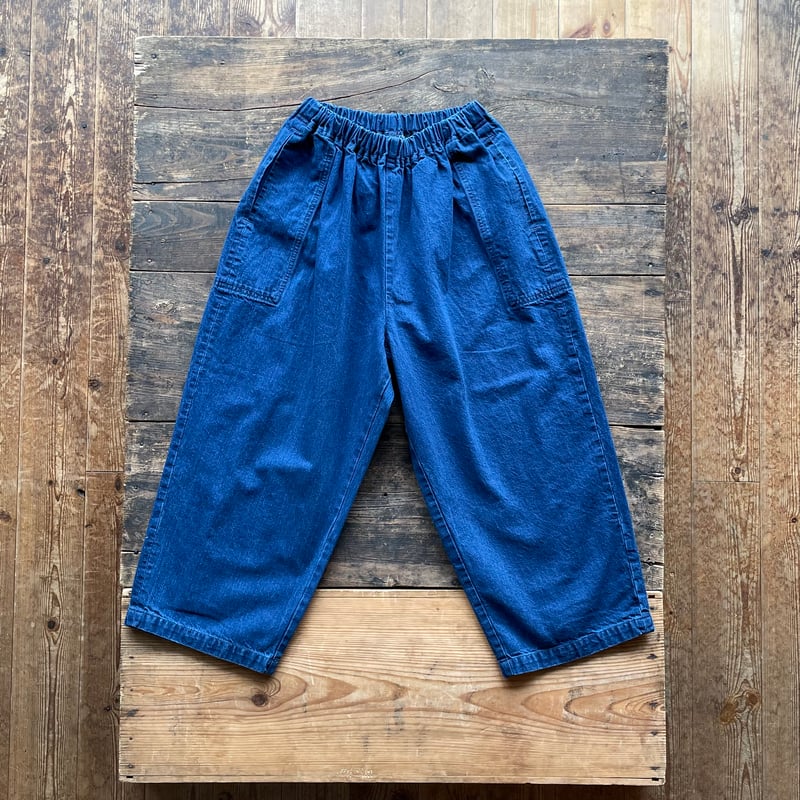 homspun 10oz デニム ギャザーパンツ | SEEP STORE