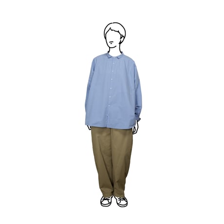 SEEP  Cotton Typewriter Dolman Little Collar Sht.