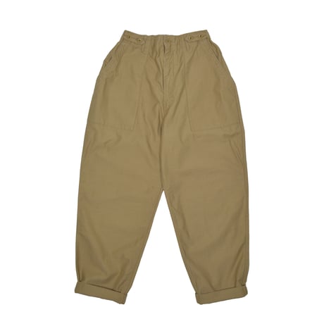 SEEP Cotton Twill Side-tuck Baker Pants
