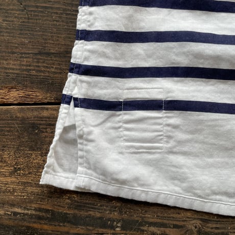 SEEP  Lady's Gauze Border V-Neck Sht.