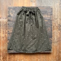 homspun カットジャガード バックギャザースカート